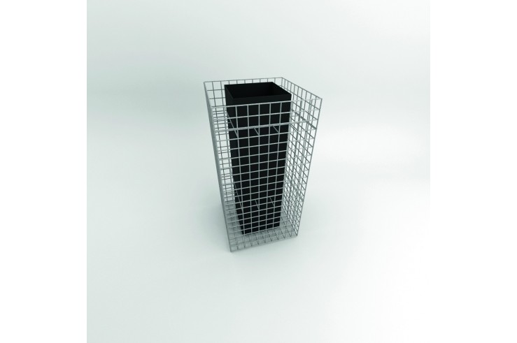 Jardinière en gabion design