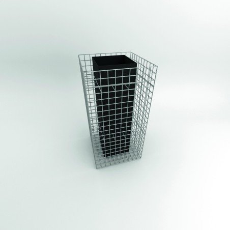 Jardinière en gabion design