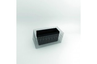 Jardinière en gabion...