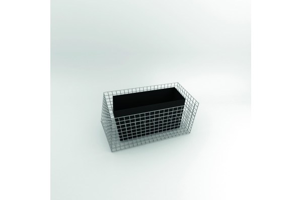 Jardinière en gabion...