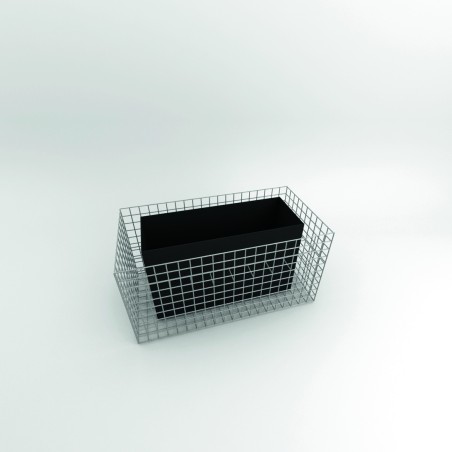 Jardinière en gabion...