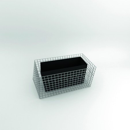 Jardinière en gabion...