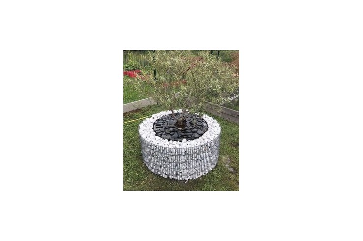 Jardinière en gabion...