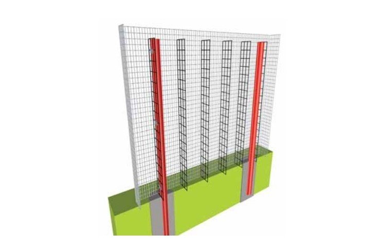 Mur de clôture en gabion...