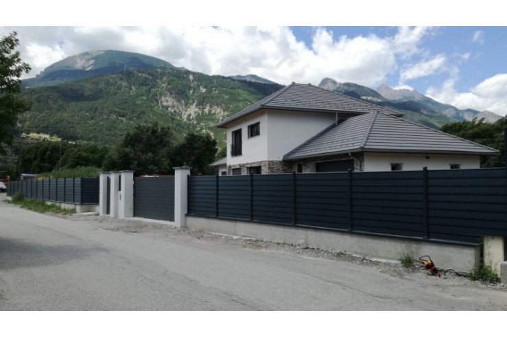 Clôture aluminium en kit... Clôture aluminium en kit...