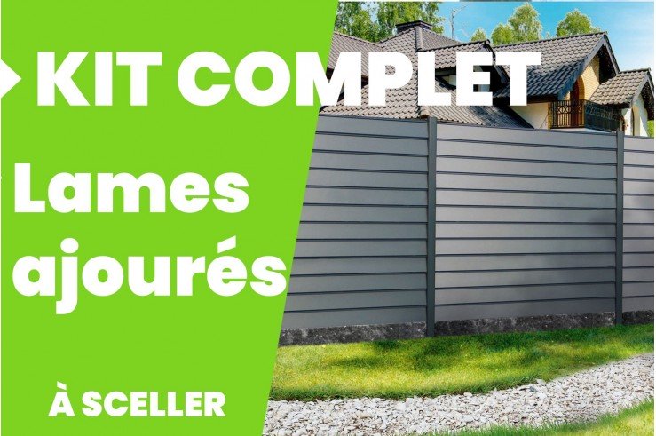 Clôture aluminium en kit... Clôture aluminium en kit...