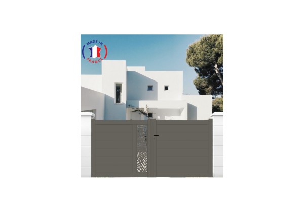 Portail aluminium battant...