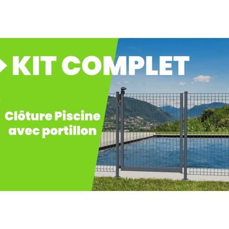 Kit clôture piscine avec...