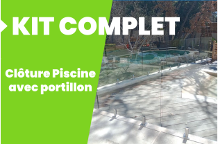 Kit de clôture piscine en...