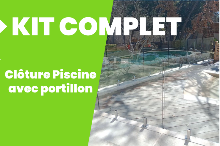 Kit de clôture piscine en...