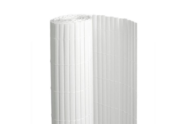 rouleau de canisse en PVC blanc