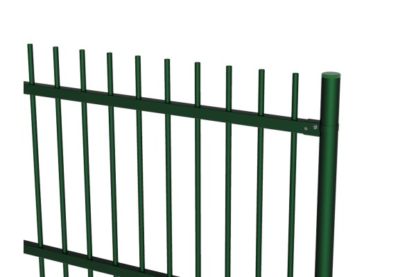 acheter clôture à barreaux dépassants vert