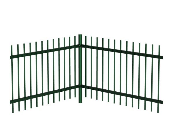 Panneau de clôture à barreaux dépassants